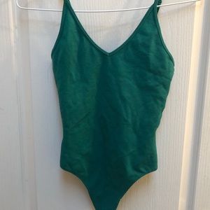 Forest Green Aritzia Body Suit